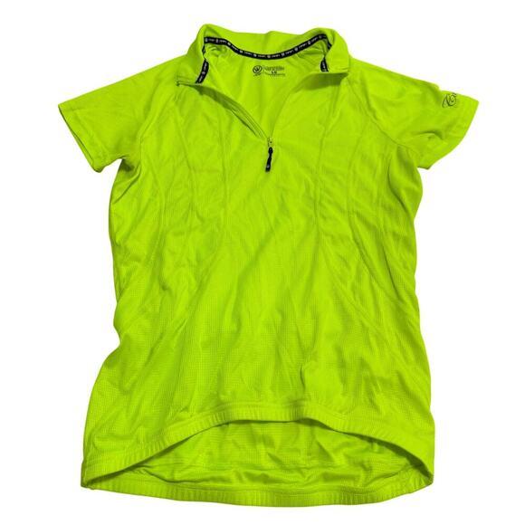 Canari Tops - Canari Women’s large cycling jersey yellow bright high visibility biking